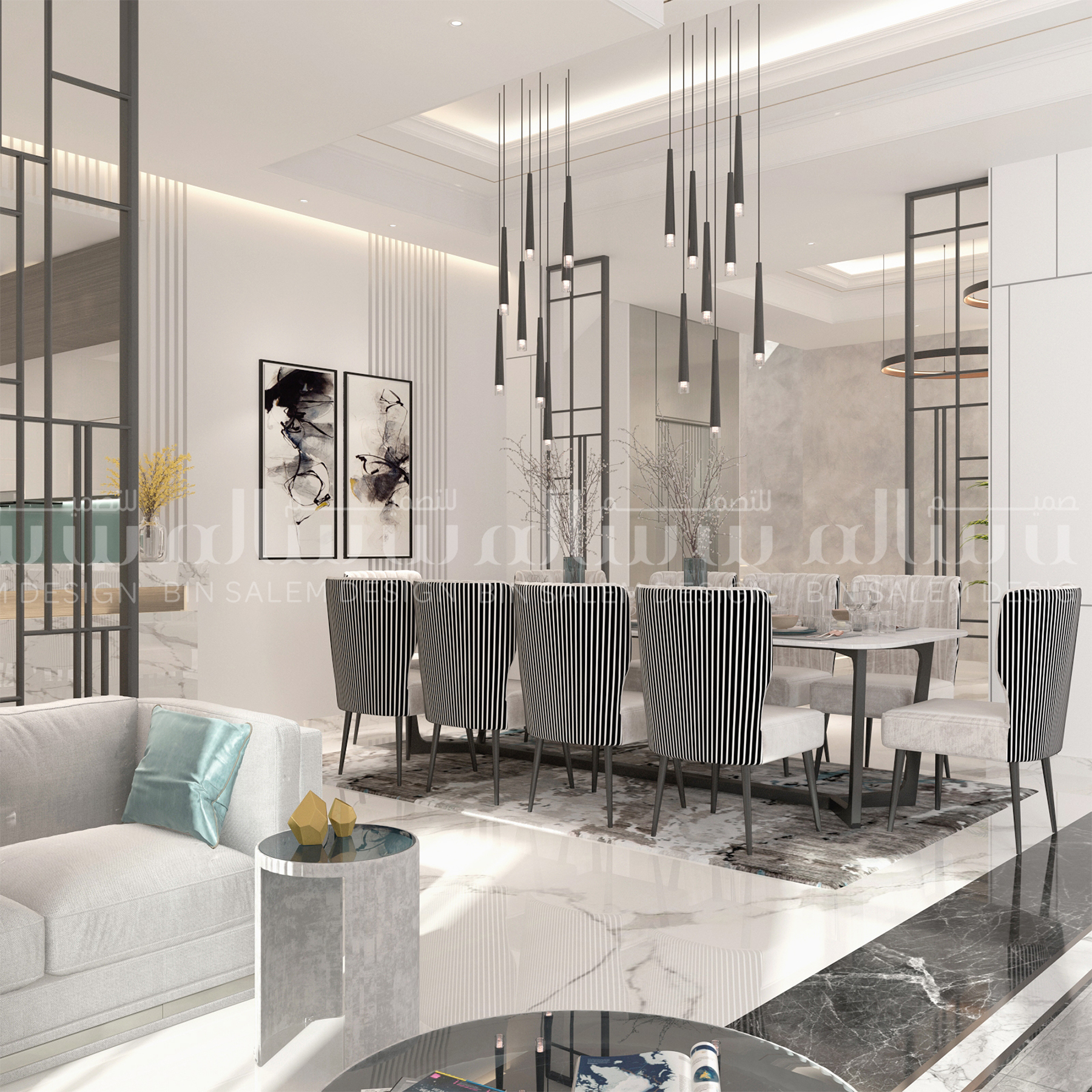 Dining Room Interior Design in Dubai, Villa Dining Room Design ...